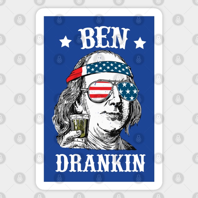 Ben Drankin - USA Benjamin Franklin Magnet by BodinStreet